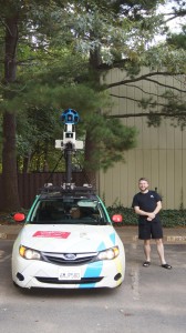 Anastasio with the Google Maps car.